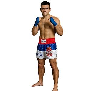 FIGHTERS - Muay Thai Shorts / Serbien-Srbija / Gbr / XL