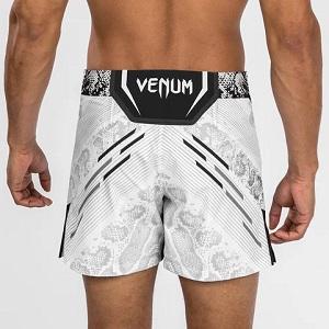 UFC Adrenaline by Venum Shorts de combat pour Hommes Authentic Fight Night / Coupe courte / Blanc / Large