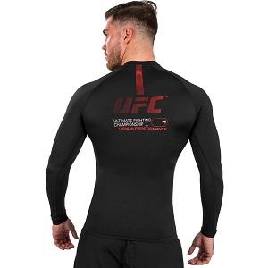 UFC Adrenaline by Venum Authentic Fight Nigh Rashguard / Langarm / Schwarz / XL